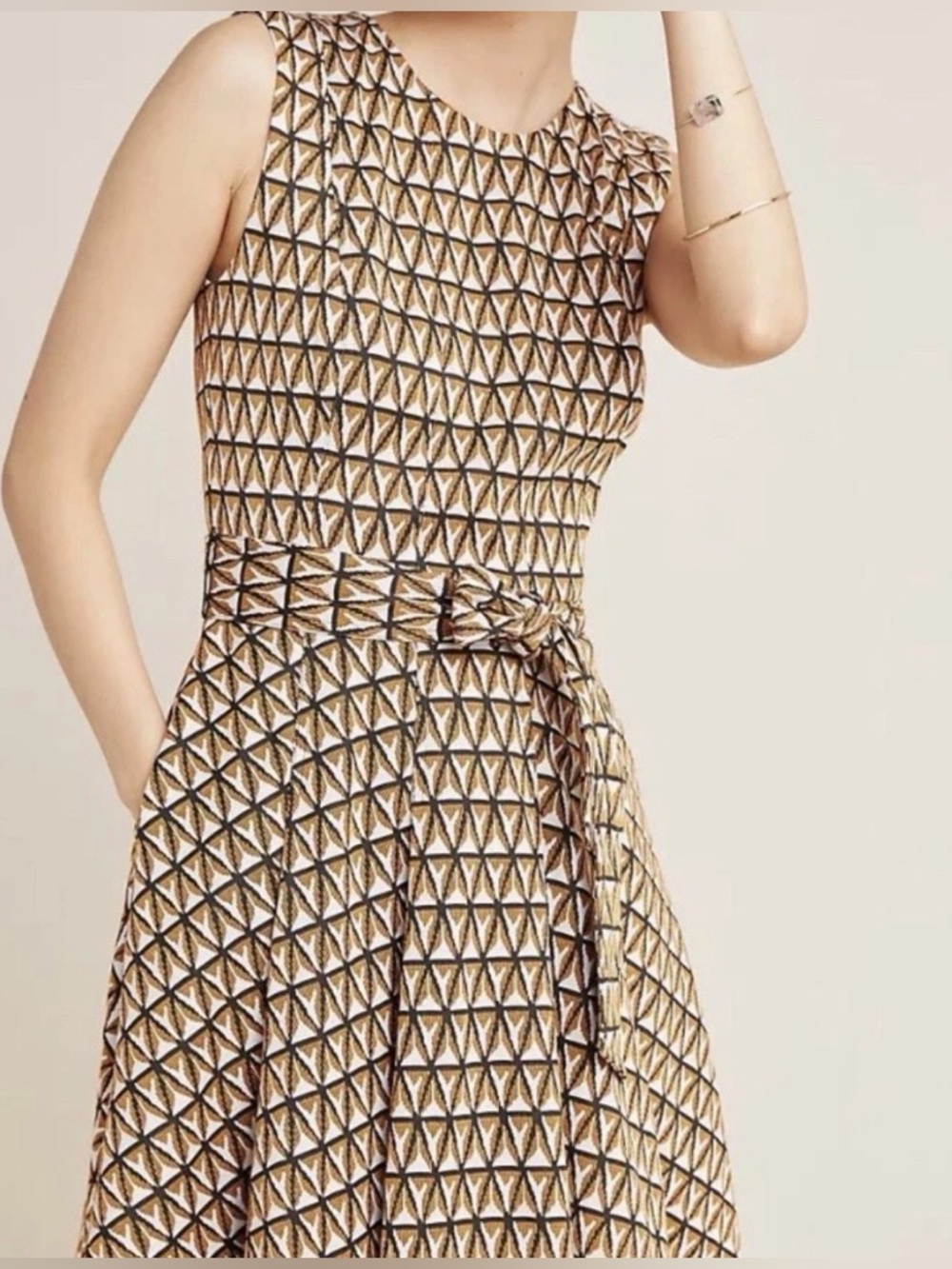Anthropologie Hutch Amina Geometric Mini Dress Size S P - Picture 2 of 6